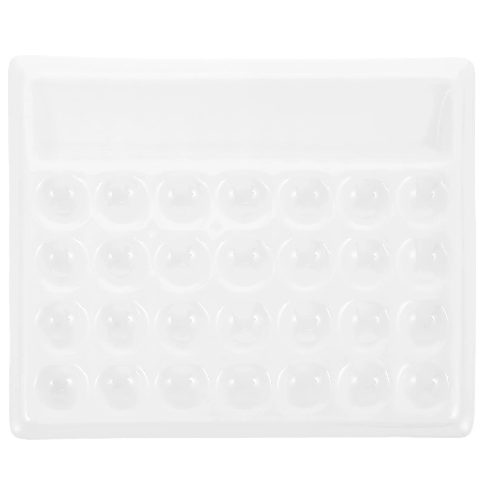 

1Pcs Ceramic Watercolor Pallet Multi-Hole Color Mixing Tray for Oil Watercolor Pigment Artist Painting Tools Painting Tray