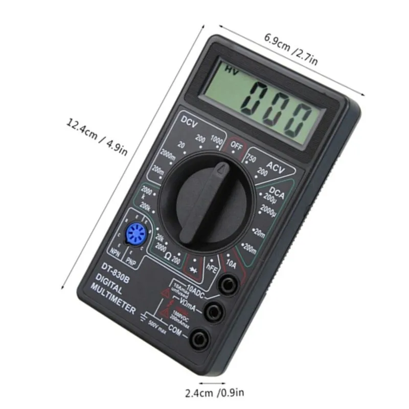【THANKSGIVING DAY】DT830B Digital Multimeter 1999 Count Display Voltage And Current Meter High Precision Electric Circuit Tester