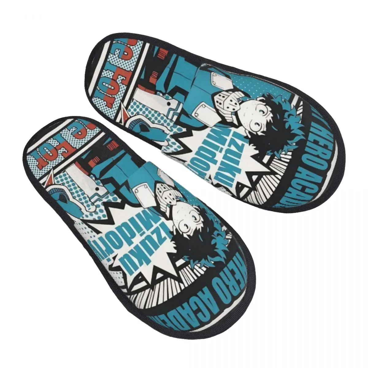 My Hero Academias Slippers Anti-skid Soft Household Fur Slides Slippers Bedroom