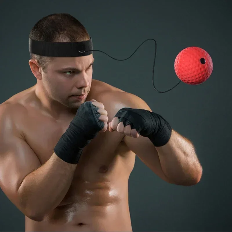 Home Boxing Ball Fight Punch React Training Ball Portable Reflex Ball With Headband Exercise Ball Fitness Exercise Equipment