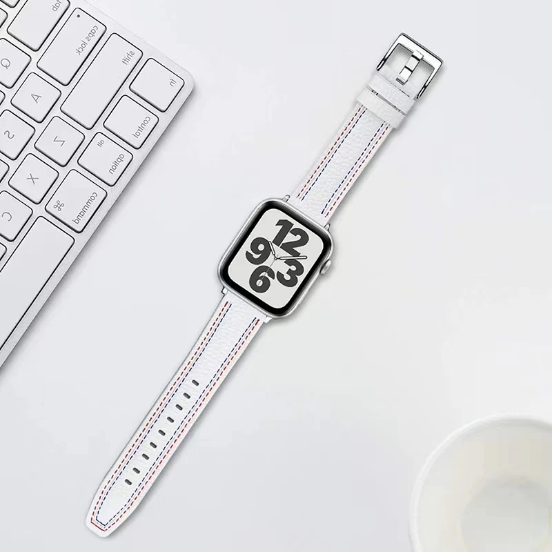 Cinturino in pelle Premium per Apple watch Ultra 8 7 49mm 45mm 41mm 6 5 SE 44mm 40mm cinturino indossabile alla moda per iwatch3 42mm 38mm