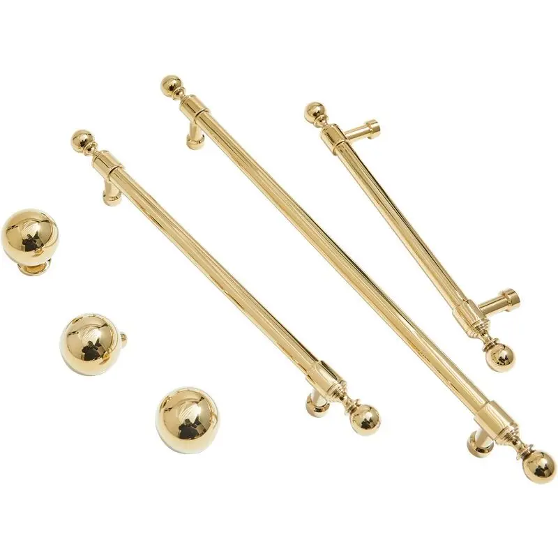 

Luxury 10PCS Solid Brass Furniture Pulls Handles Gold Drawer Knobs Cupboard Wardrobe Closet Dresser Wine Cabinet Pulls Knobs