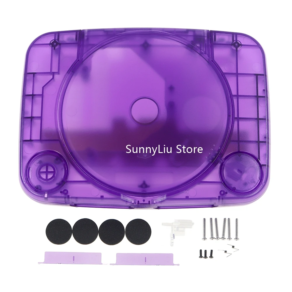 Full set shell case for PS1 one console Housing Translucent Case Shell For PS one PSOne Transparent Game Console case for PS1