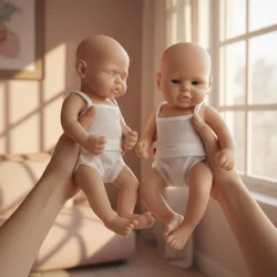 33CM Unpainted Reborn Dolls Boys/Girls Lifelike Full Body Soft Silicone Newborn Baby Doll Toys For Kid's Gifts Reborn Baby