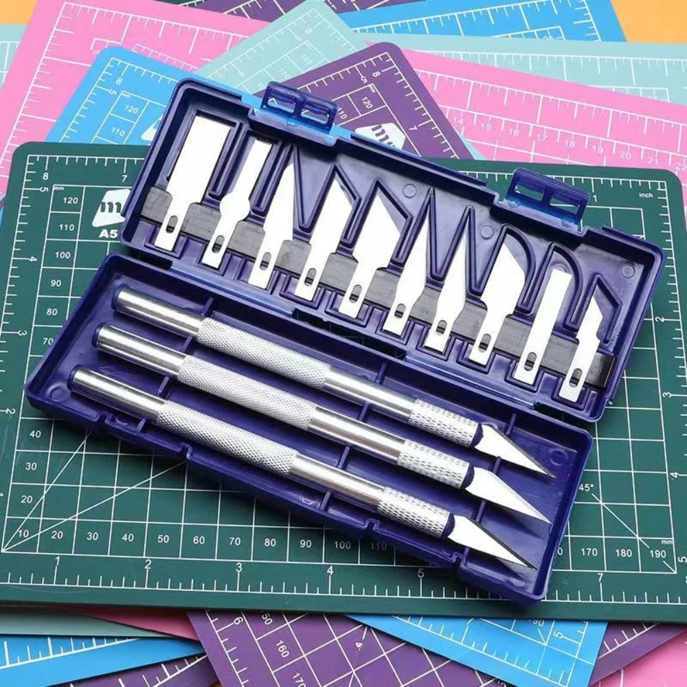 

Набор прецизионных металлических резцов-ножей для резьбы по металлу, ручной инструмент для рукоделия, для резки уплотнителей, вырезания из бумаги, создания художественных изделий, с нескользящей рукояткой, гаджет для ремонта