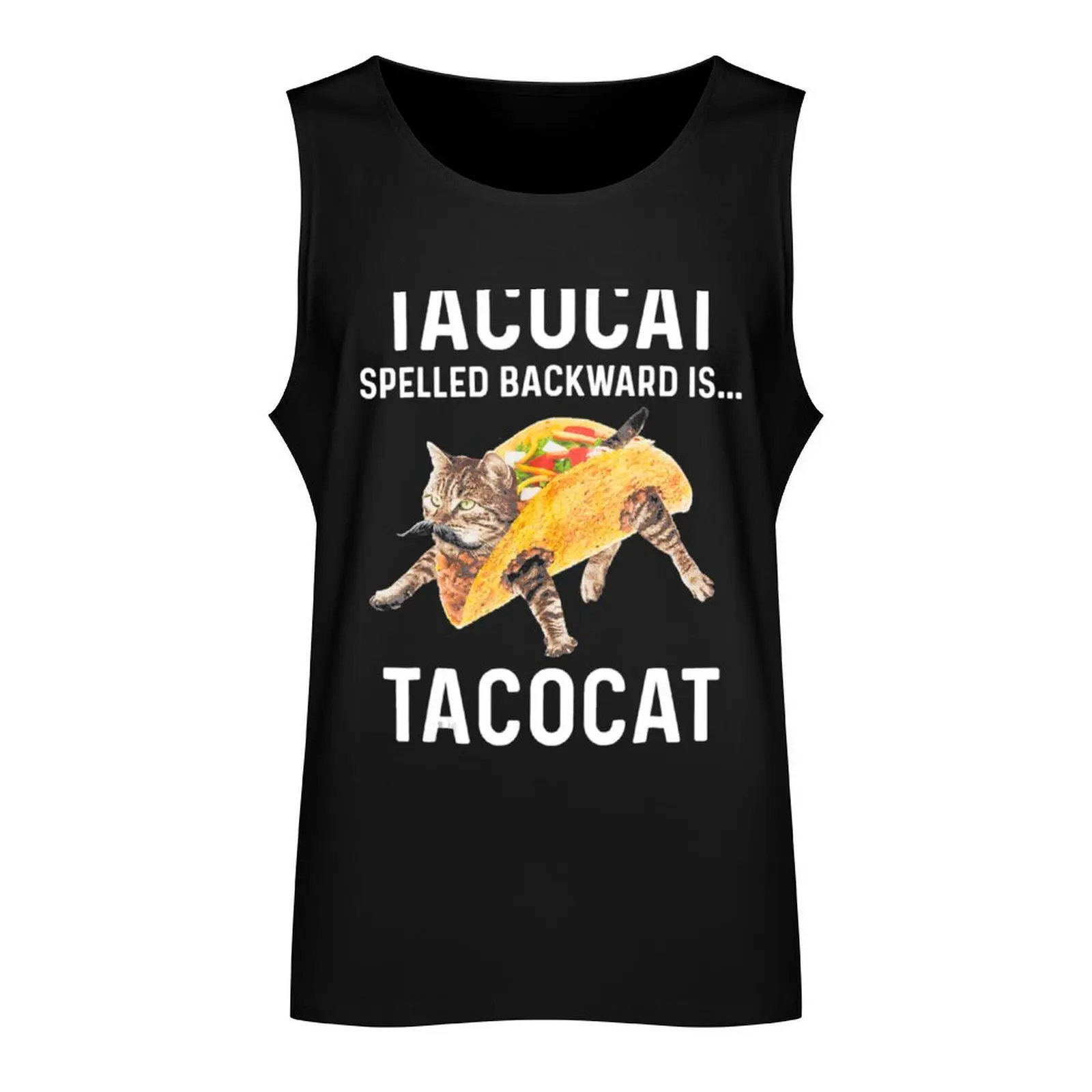 Tacocat Spelled Backward Is.... Tank Top sports t-shirts for men cute tops