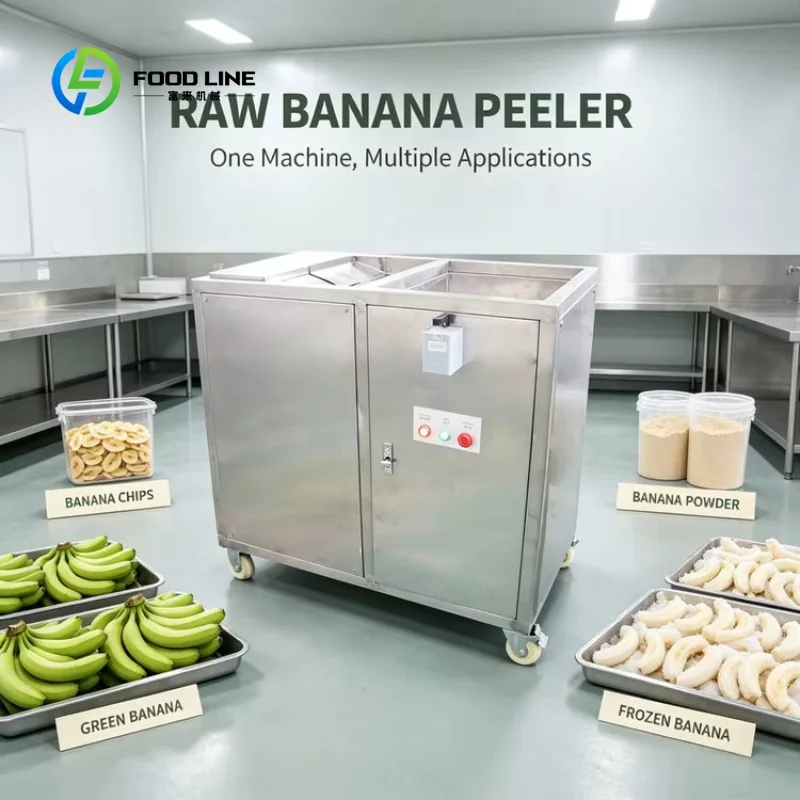 Customized Industrial 300-400Per/hour Plantain Peeling Machine Automatic Green Banana Peeler for Banana Chips Processing