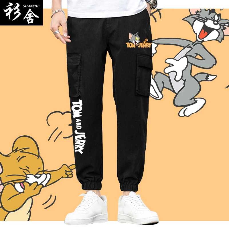 

Collaborative ex Casual Sports Pants Loose Fit Long Trousers Workwear Sle Cotton Sweatpants for Couples