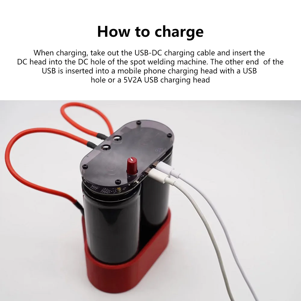 Farad Capacitor Battery Spot Welder 99 Gears Adjustable Capacitor Energy Storage Spot Welder for 18650 Spot Welding Machine
