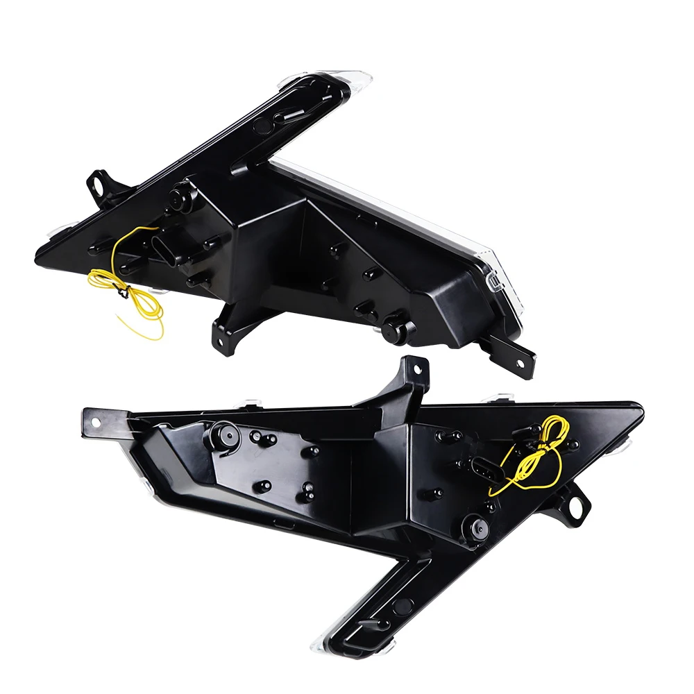 For 2020-2021 Polaris RZR PRO XP 4 LED Headlight White DRL Amber Turn Signal Projector Headlamp