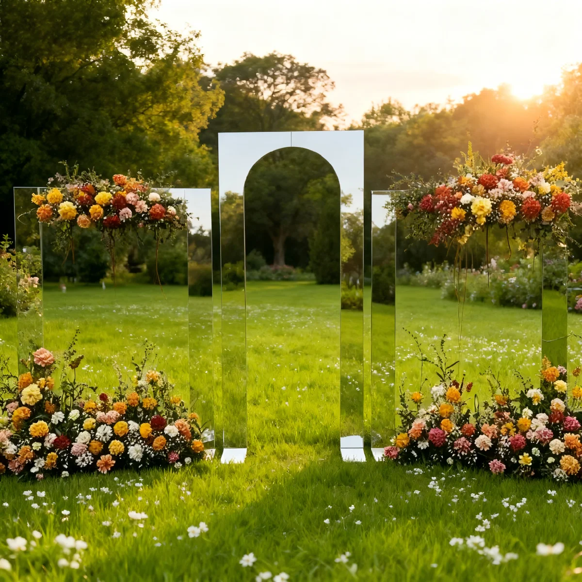 

Геометрическая рамка для романтической свадьбы в саду, фона для мероприятий и украшения фотобудки