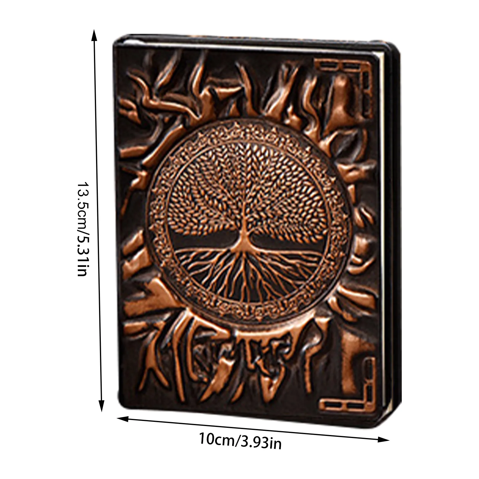 3d retro em relevo bloco de notas requintado retro caderno de couro tridimensional em relevo artesanal diário material de escritório