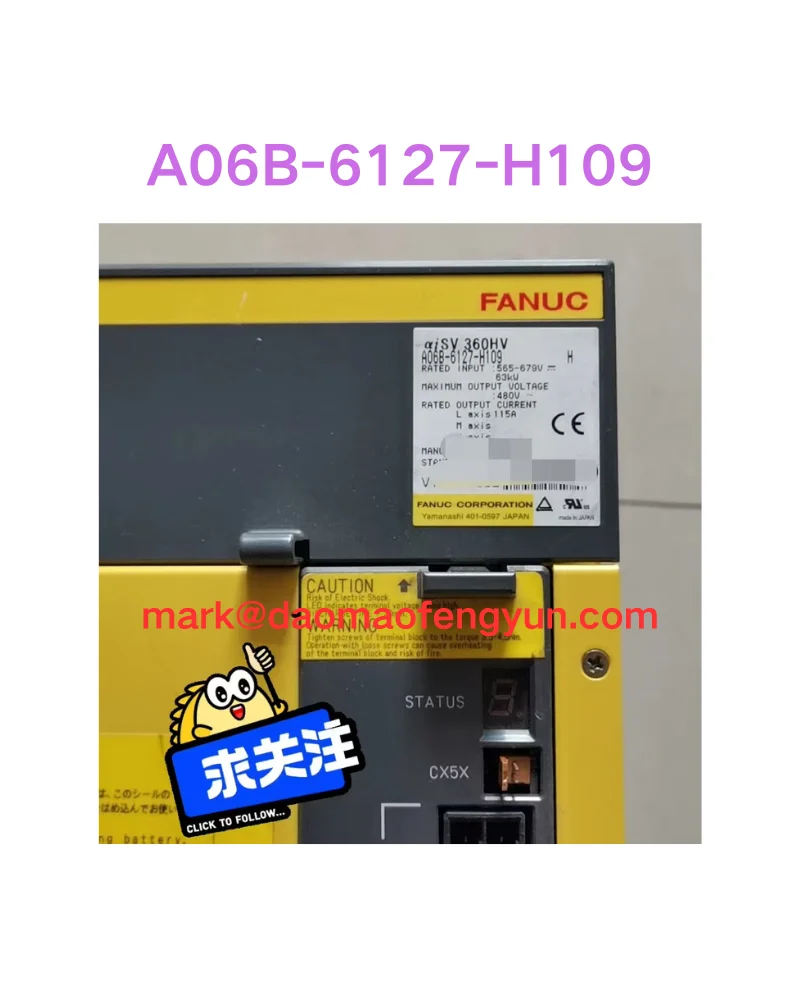 

A06B-6127-H109 Used servo drive test ok