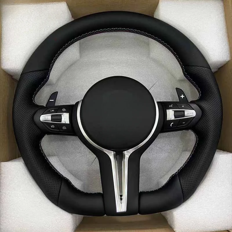For BMW 1 2 3 4 5 6 7 8 9 Series X Series Modified M Style T Type D Shape Flat Bottom Steering Wheel Assembly With Decorative Co