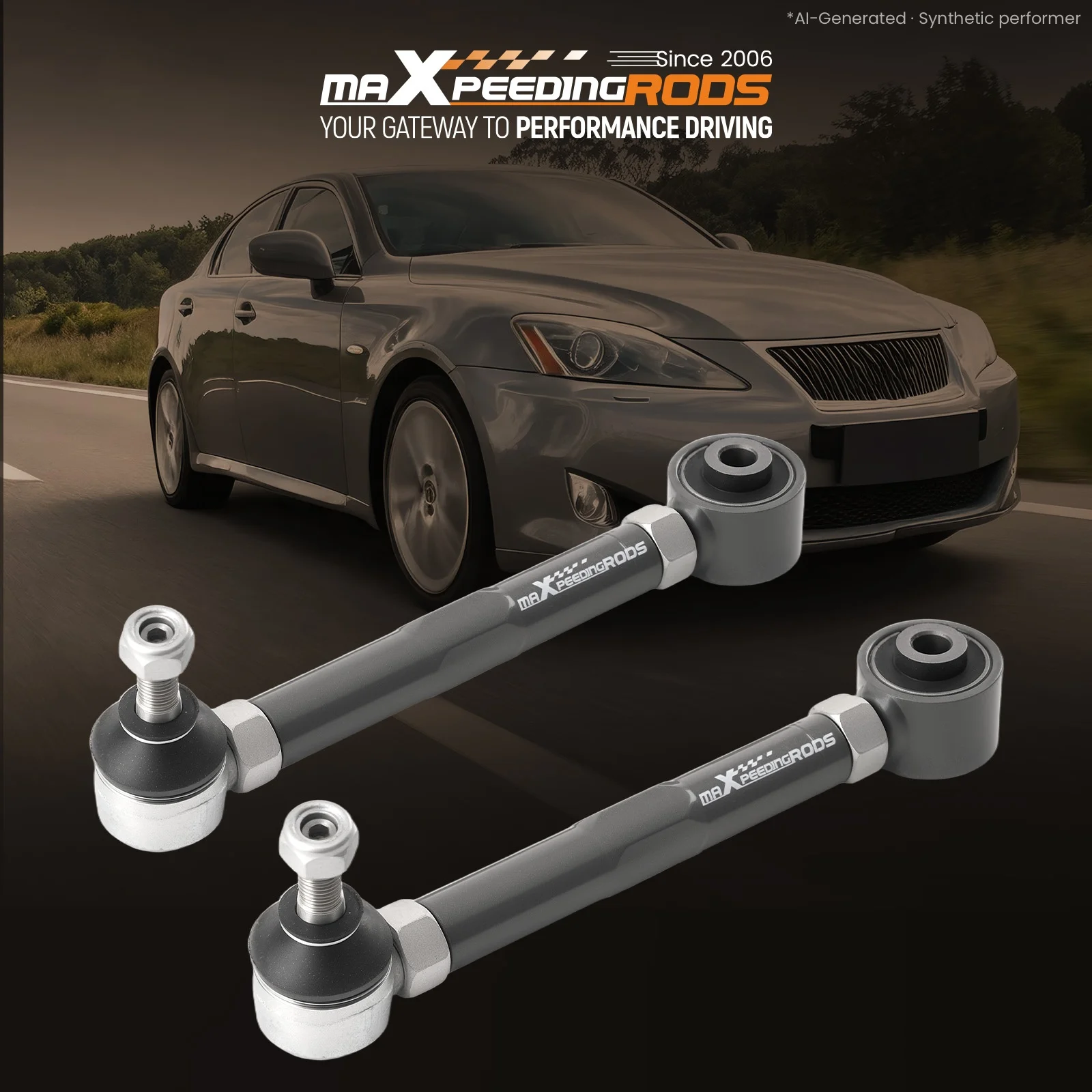Suspension Adjustable Rear Camber Toe Control Arms for Lexus GS430 IS300 00-05