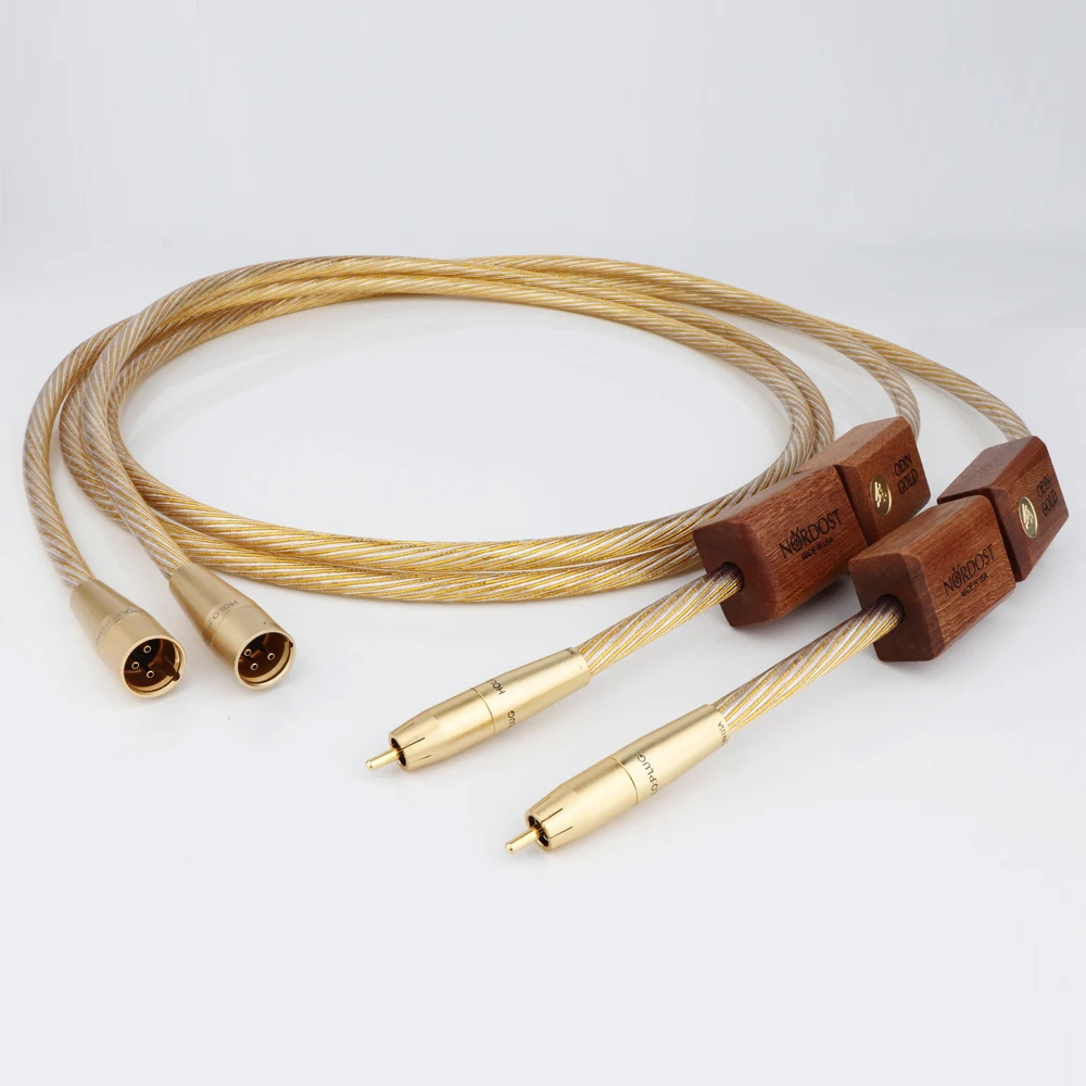 Nordost ODIN 2 Emas RCA Ke XLR Kabel Audio Interkoneksi Saluran Audio RCA/XLR Plug Amplifier Pemutar CD/DVD