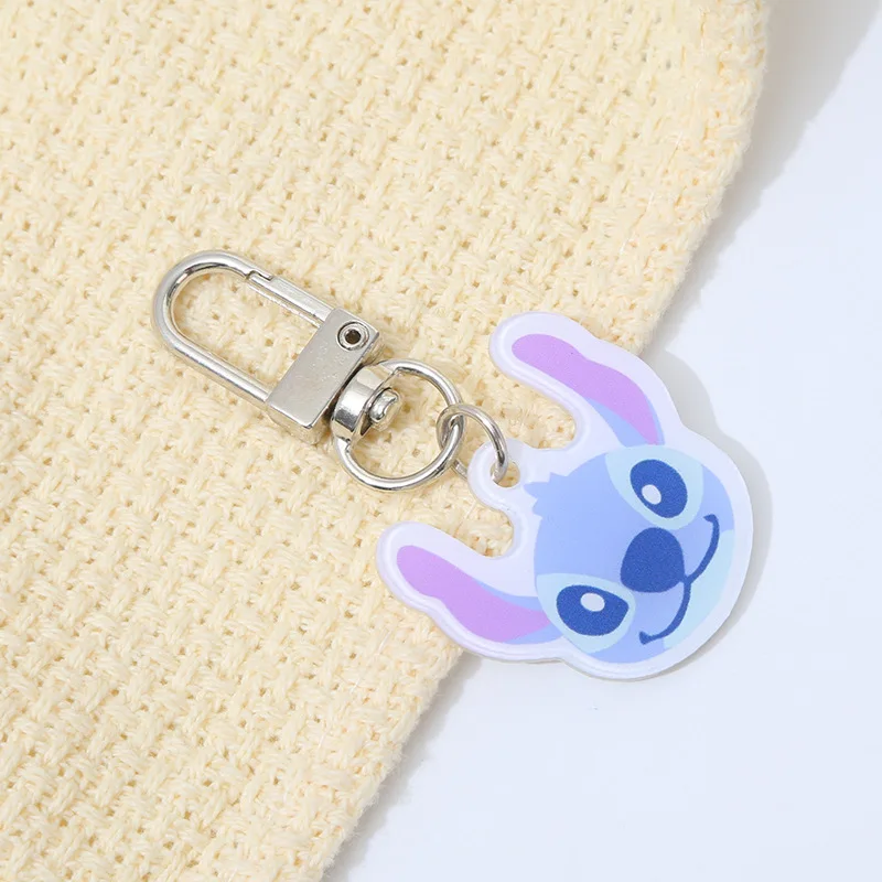 Disney Lilo & Stitch Keychain Acrylic Cute Cartoon Character Car Pendant Arcylic Key Chain Stitch Accessories Gift