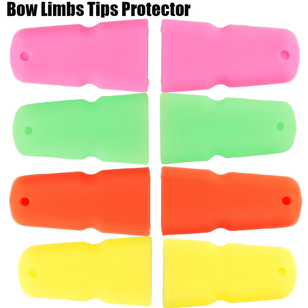 Silicone Archery Bow Limb Tips Protector for Recurve Bow Accessories 8 Colors