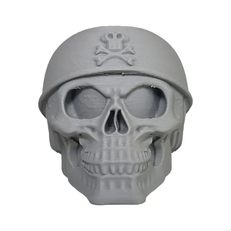M76E Anhängerkupplungskugel-Abdeckung mit Totenkopf-Motiv für dekorative Heckgestaltung und leichte Abnutzung – Detail 2