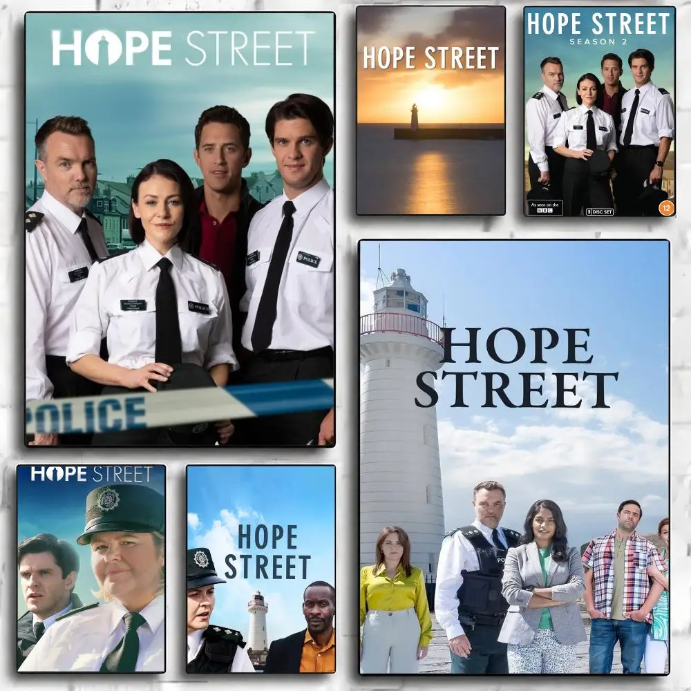 tv series H-Hope Street-T Poster Minimalist Wall Sticker for Cafe Office Bar Home Decor and Gift