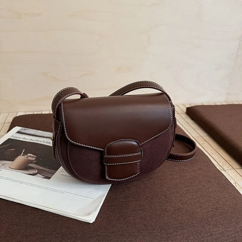 

Vintage Elegant Women Crossbody Bag Luxury Designer Leather Handbag Classic Fashionable