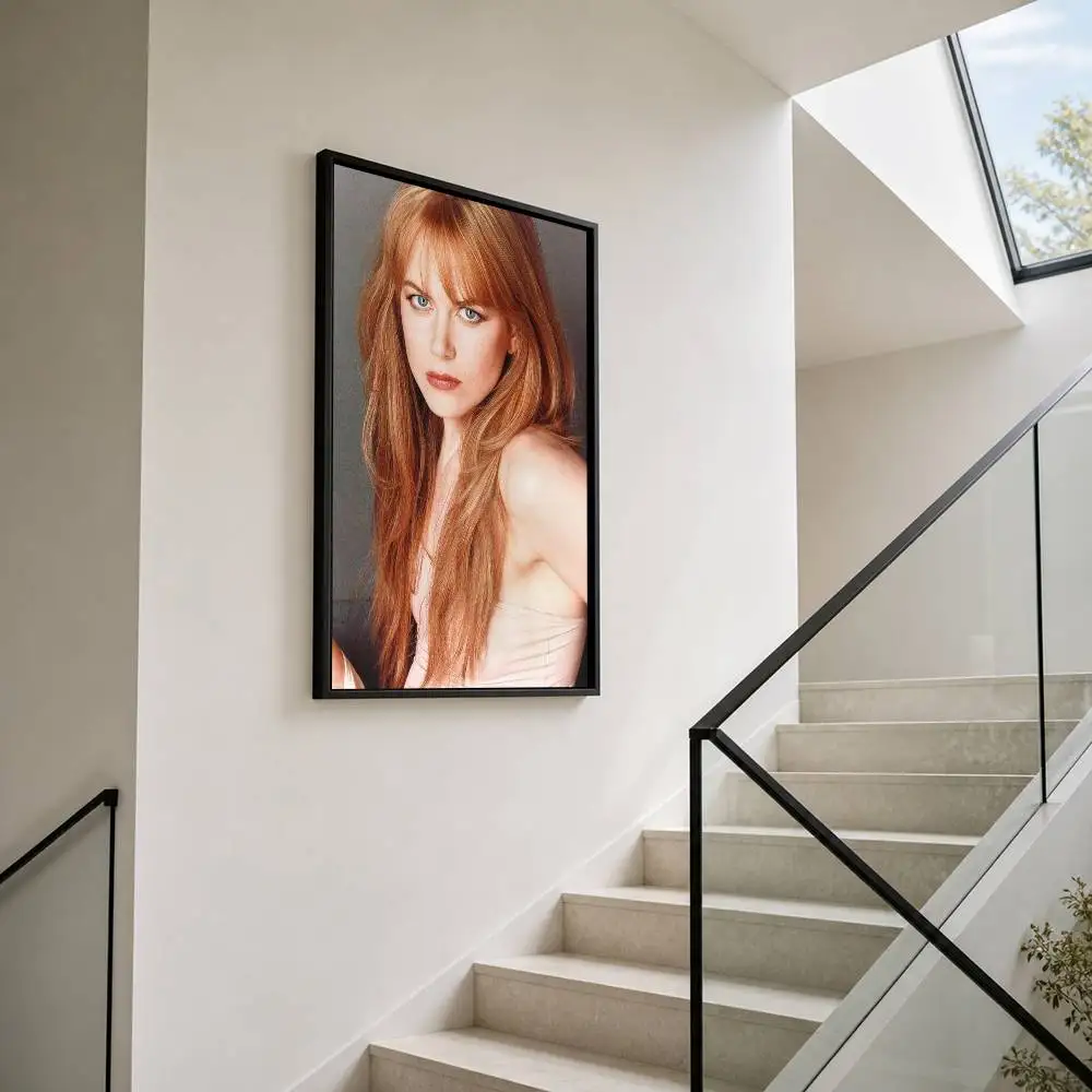 Nicole K-kidman Poster Self-adhesive Art Waterproof Paper Sticker Coffee House Bar Room Wall