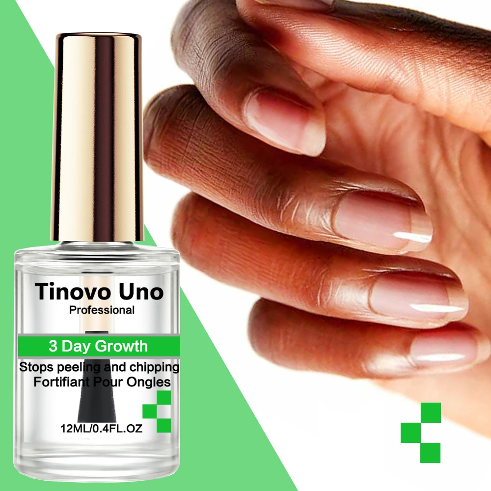 Tinovo Uno 3 Day Nail Growth Treatment Fast Keratin Nail Hardener Strengthener for Repair Brittle Thin Nails Manicure Care Tools