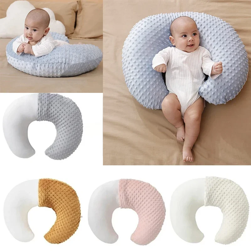 Newborn Feeding Pillow Four Seasons Universal Soft Comfortable Waist Support Backing Cushion Pad with Dotted Baby Nursing Pillow