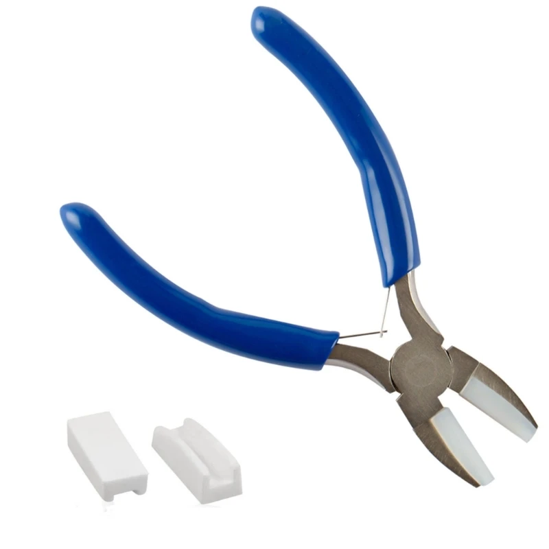 Convenient Nylon Pliers with Replacement Heads Wire Looping Pliers Essential Tool Steel Texture Present for Crafters