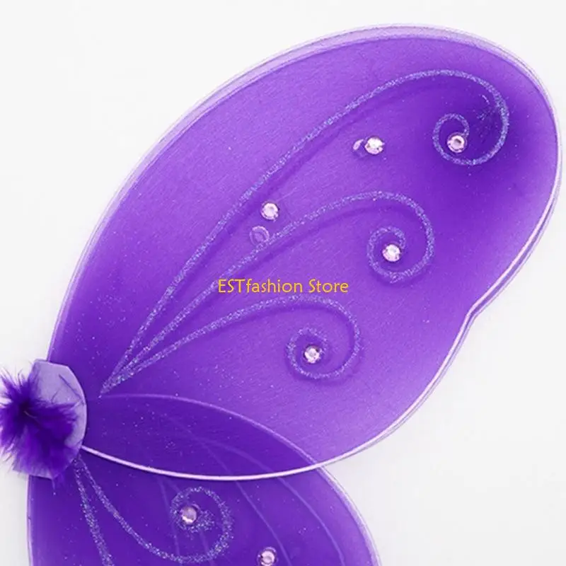 Y5GC Cánh Bướm Đôi Cánh Thiên Thần Dễ Thương Linh Hoạt Hóa Trang-Dán Kim Cương Giả-Cánh Cổ Tích Cánh Công Chúa Cho Tiệc