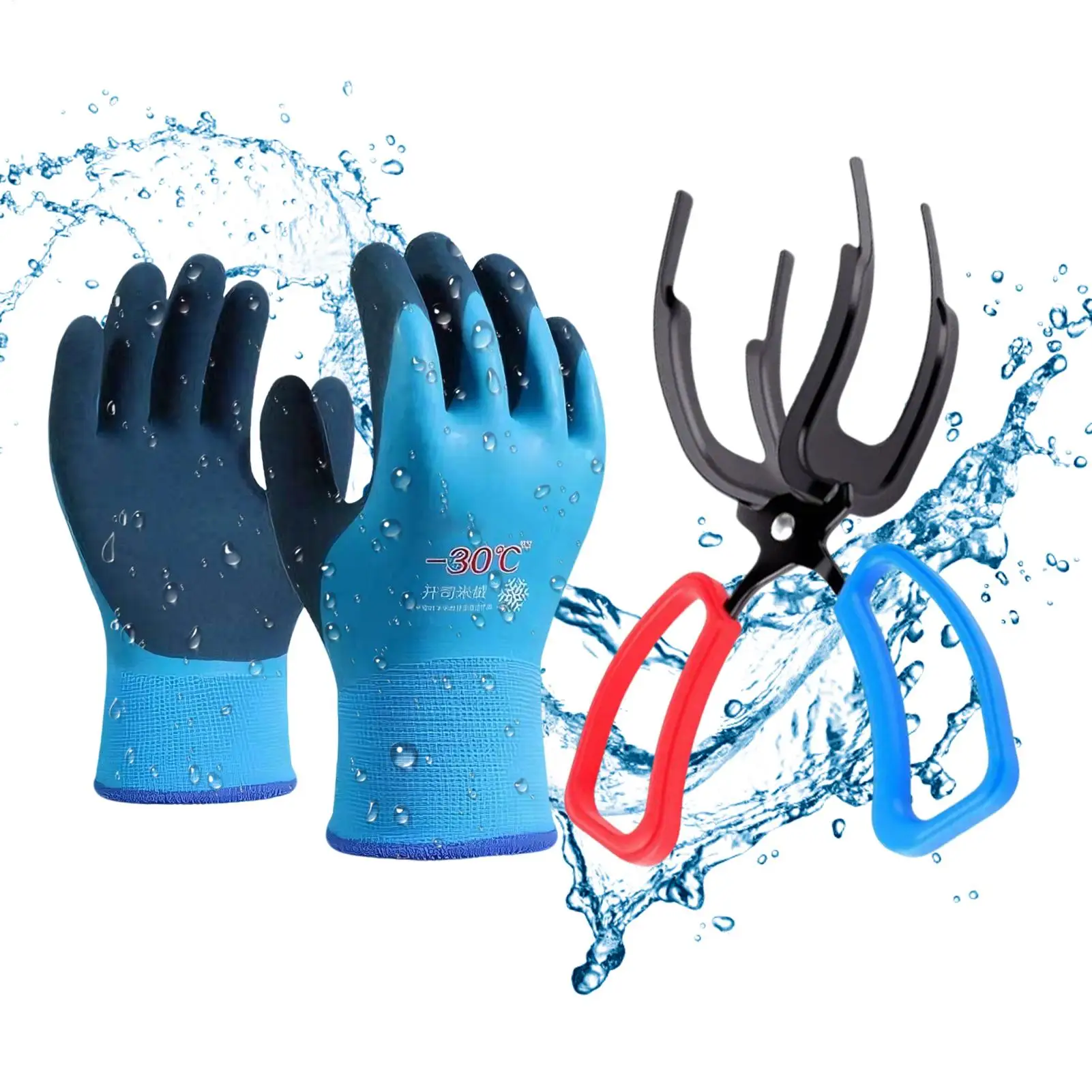 كماشة قابض السمك الاحترافية، مخلب قفل معدني للصيد الآمن وإطلاق حامل مضاد للعض لصيد الأسماك في المياه المالحة والمياه العذبة #3