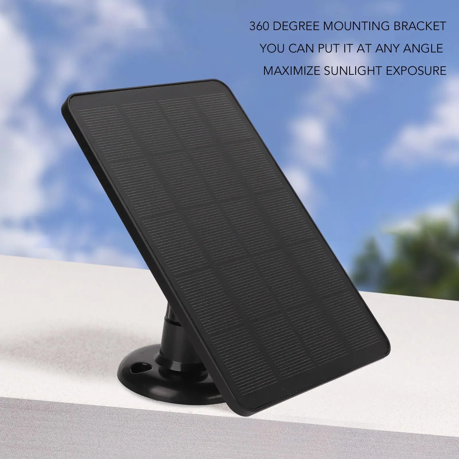 4W Wear Resistant Solar Charging Panel for office Use at 5V