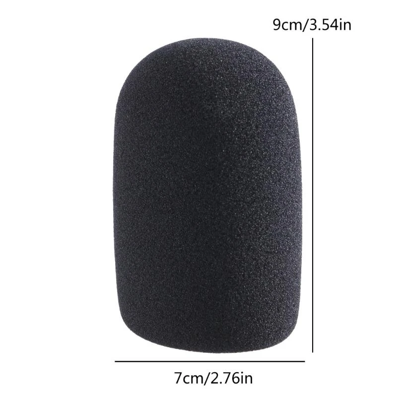 090F FOAM MICROPHONE COVER GRAITE AT2020 AT2035 MIC Sponge للتسجيلات في الهواء الطلق