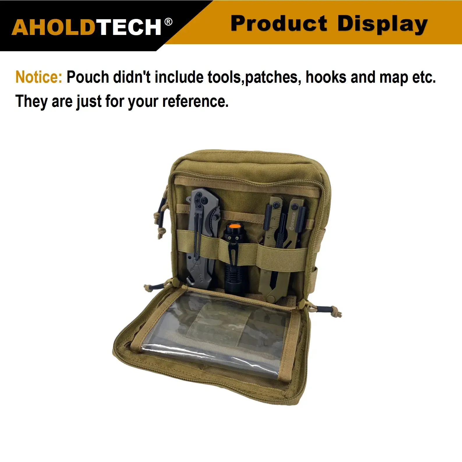 Aholdtech Tactical Medkit Mollo Tool Map EDC Bag Military Outdoor Waist Pack Hunting Accessories