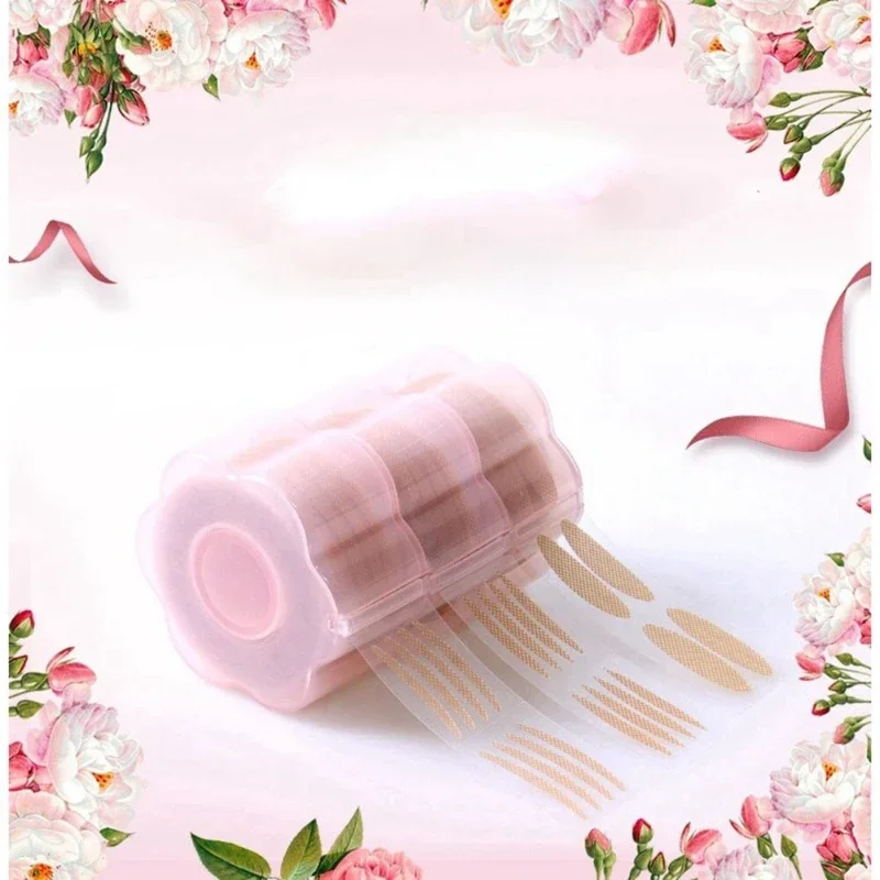 wholesale 600 pièces dentelle Double paupière Patch fleur de prunier Type Invisible Patch pour les yeux rouleau auto-adhésif Type d'olive outil de livraison