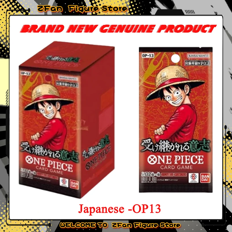 

IN STOCK 2025 New BANDAI Genuine One Piece OPCG TCG Game Card Japanese Sealed OP13 Carrying on His Will Collection Card Toy Gift