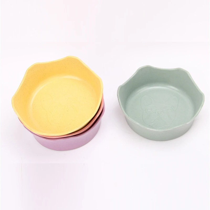 Non-slip Dog Bowls Durable Bamboo Fiber Pet Feeder Large Capacity Food Water Bowl Cats and Dogs Puppy Feeding Drinking Basin