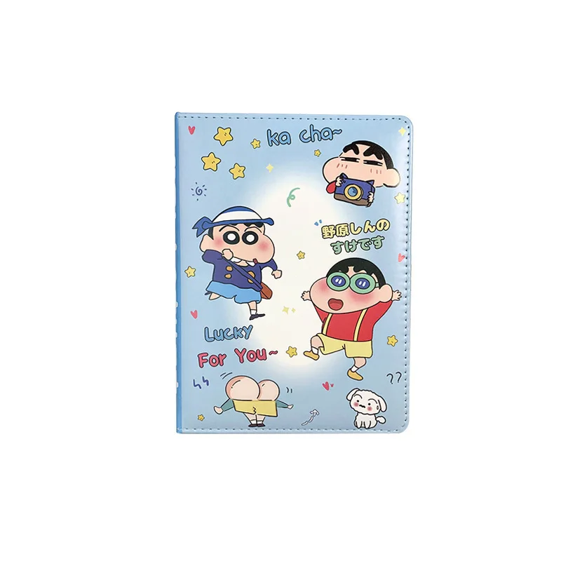 Crayon Shin Chan A5 Notizbuch, Cartoon-Studentenhandbuch, Notizbuch, niedliches Anime-Tagebuch, farbige Seite, Notizbuch, Mädchen-Geschenk
