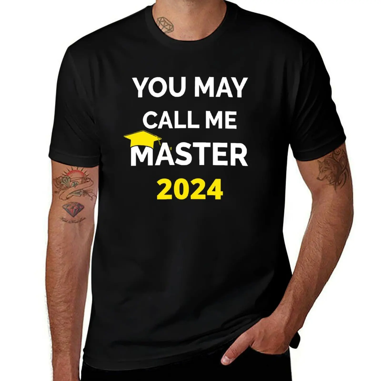 You May Call Me Master 2024 I T-Shirt Comfortable Basic Crew Neck Tee