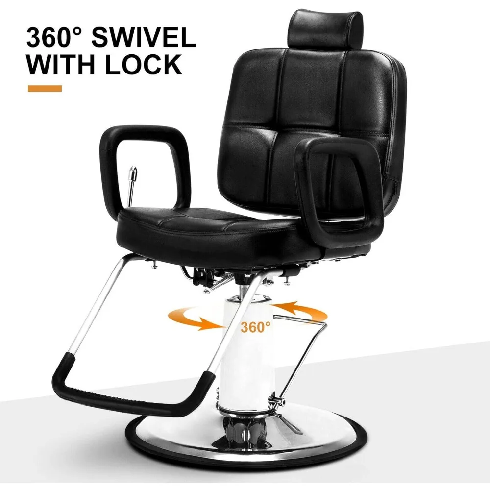كرسي حلاق هيدروليكي أنيق لصالونات ومصففي الشعر وفنانين الوشم - كرسي شامبو متين لصالونات التجميل #5