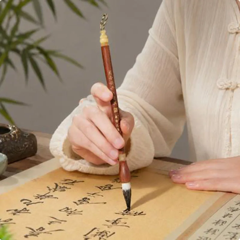 Chinese Calligraphy Brush for Regular, Seal & Clerical Script, Beginner Calligraphy Writing Tool Kit
