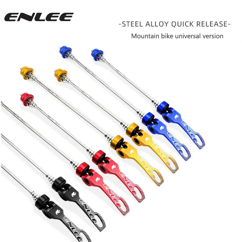 ENLEE Wheel Quick Release LeversAluminium MTB AccessoriesWheelset Quick Release LeversPair Of LightweightMulti-Coloured