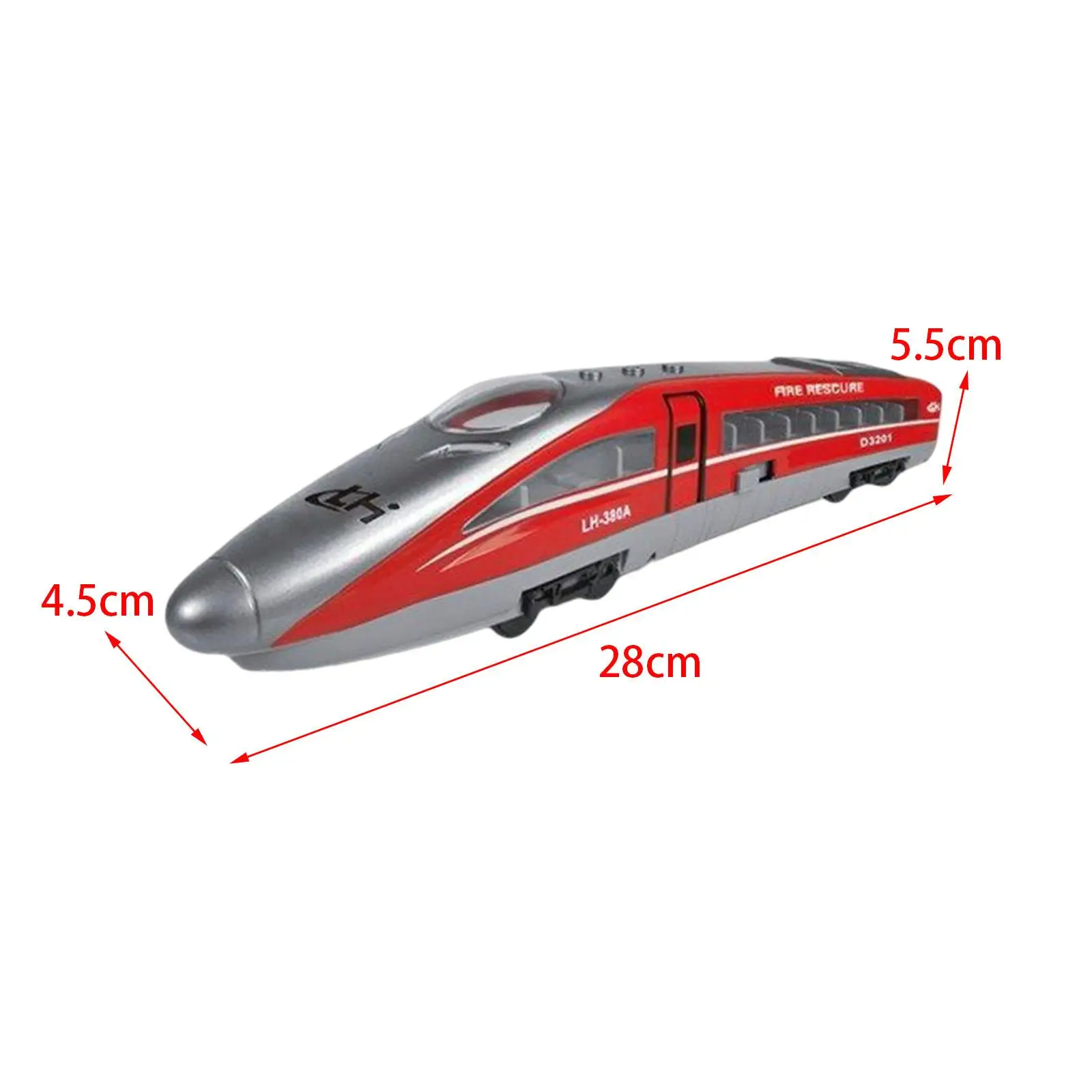 Juguete de tren de alta velocidad, juego de simulación, puerta de motor de locomotora, se puede abrir alta