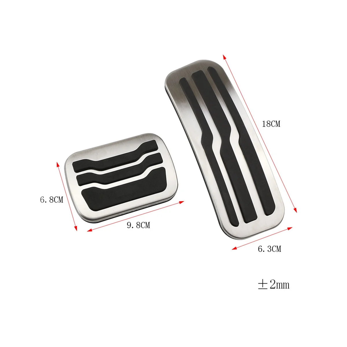 Edelstahl Fuß pedal für Explorer 2014-2018 Gaspedal Gas Kraftstoff Bremspedal Pads Matten