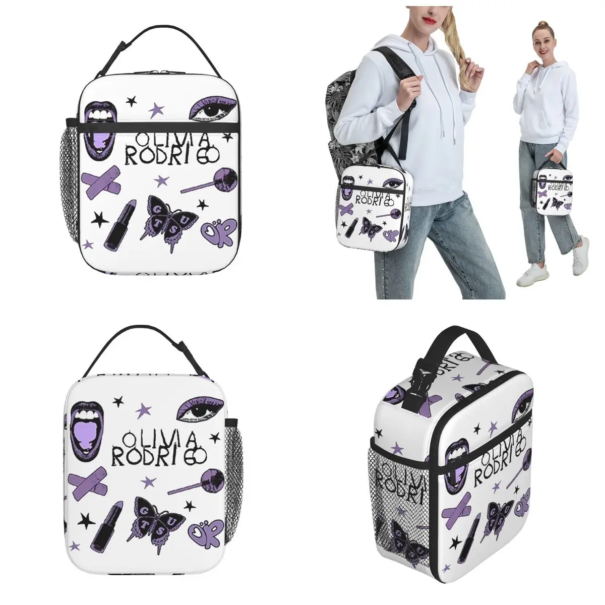 SOUR GUTS bolsas de almuerzo con aislamiento térmico para hombres y mujeres, caja Bento portátil personalizada para Picnic, enfriador térmico