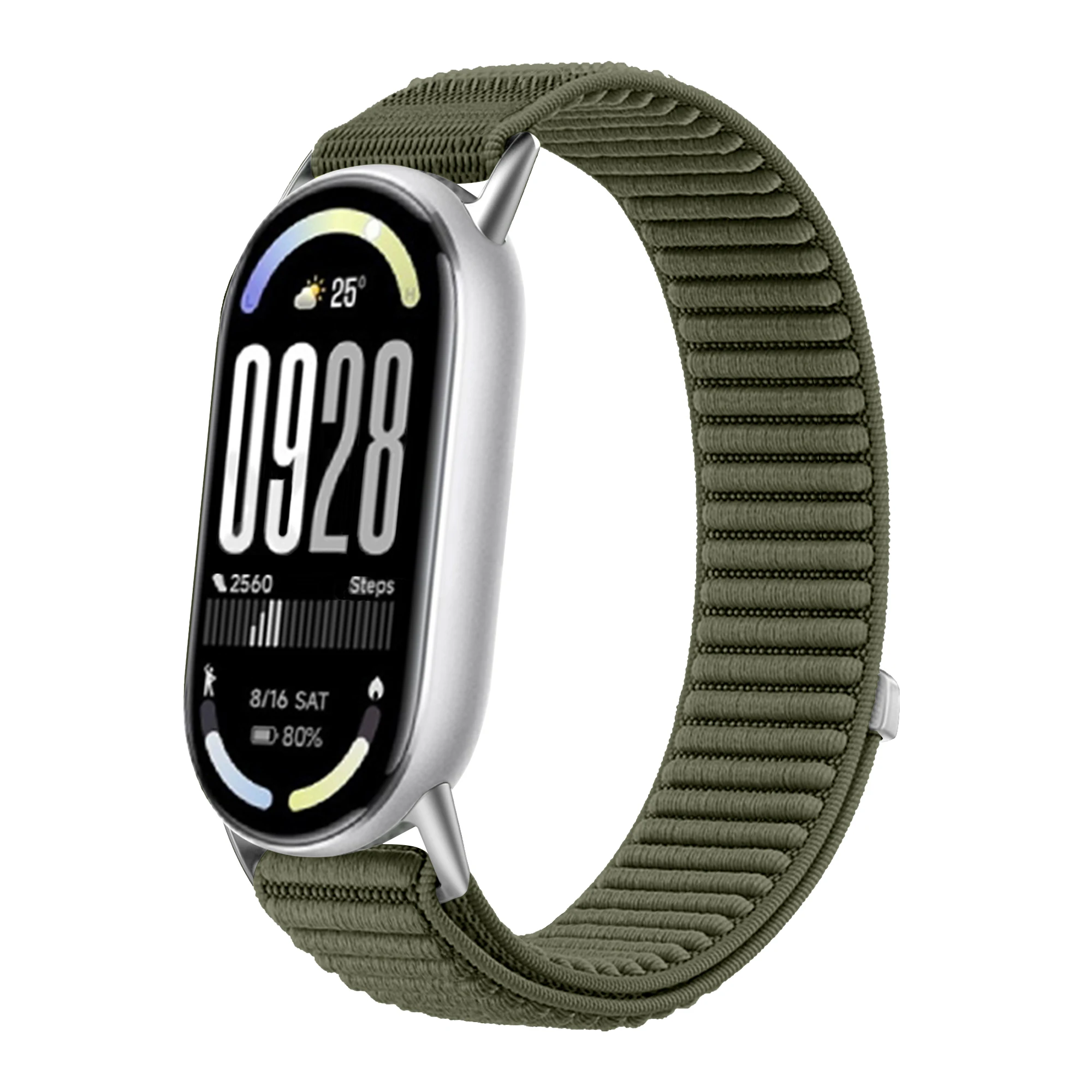 Atmungsaktives Nylonarmband für Xiaomi Mi Band 10 9 8, Sportarmband, Ersatzarmband für Xiaomi Mi Band 10, Uhrenarmband-Zubehör
