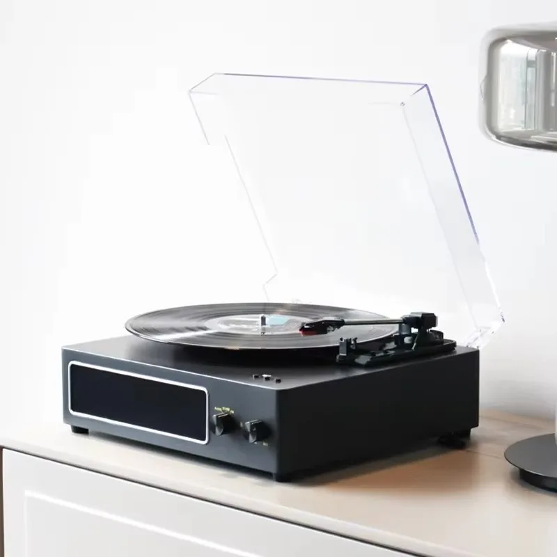 Customizable Retro Turntable Phonograph Player Fashionable Vinyl Music Record Player