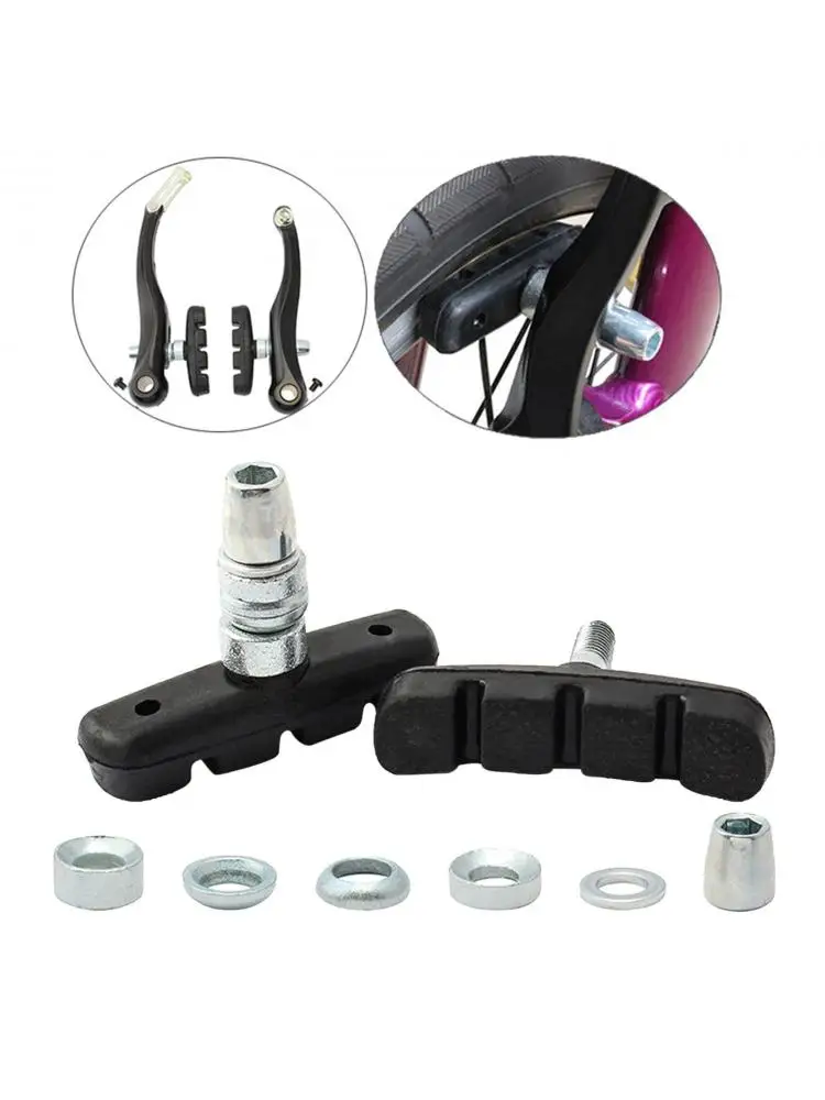AliExpress NONE 54mm Bike brake Pads with Hex Nuts and Spacers, Bicycle Blocks Rubber Shoes Replacement Bikes
