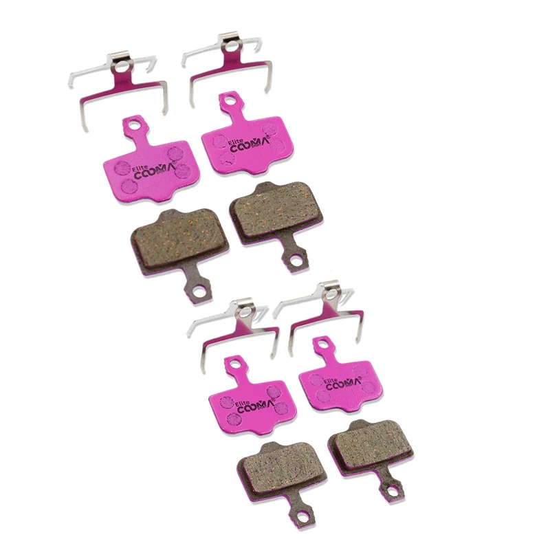 COOMA SPORT 4 Pairs Ceramic Bicycle Disc Brake Pads For SRAM DB LEVEL, AVID Elixir R, CR, CR , 1/3/5/7/9, X.0, XX