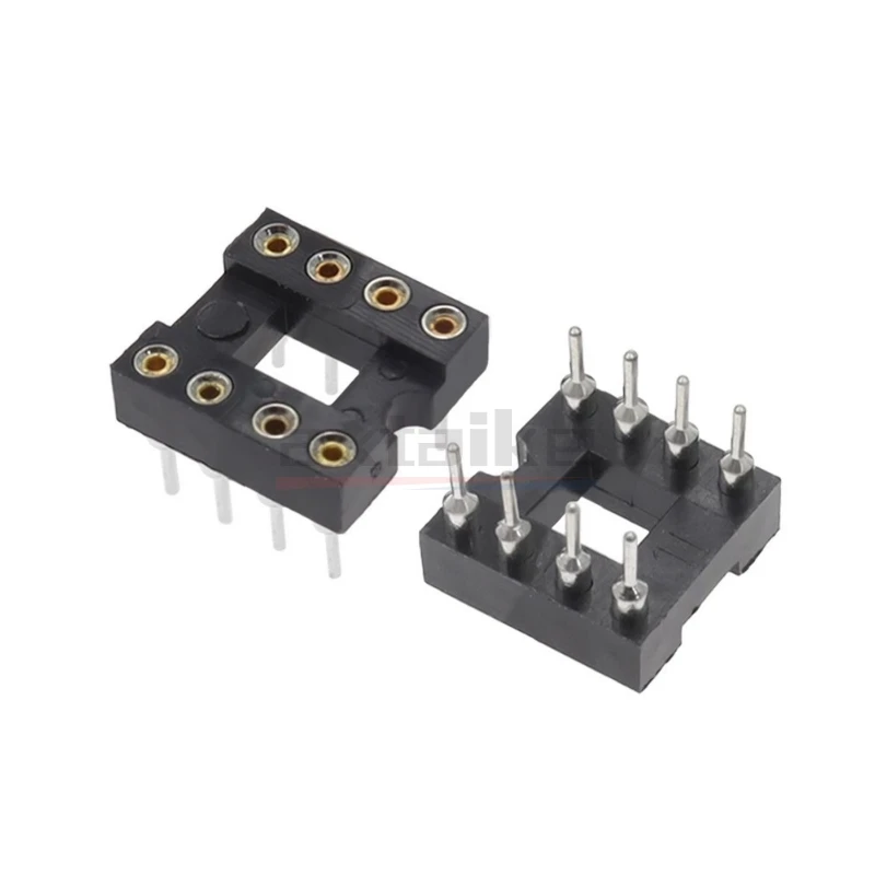 10PCS DIP IC Sockets 6Pin 8Pin 14Pin 16Pin 18Pin 20Pin 24Pin 28Pin 32Pin 40Pin IC Lock Seat Connector Chip Base PCB Soldering